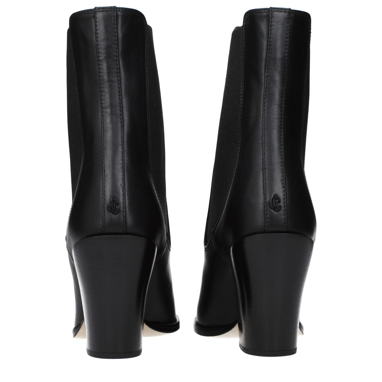 Black Leather Ankle Boots