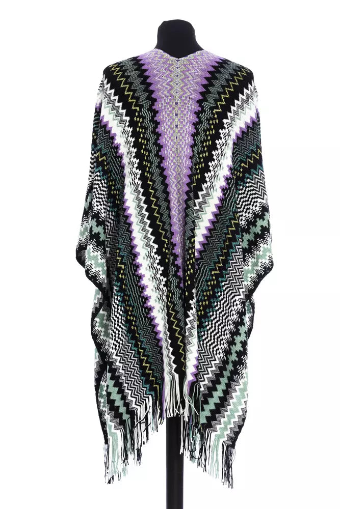 MISSONI Multicolor Wool Women Poncho