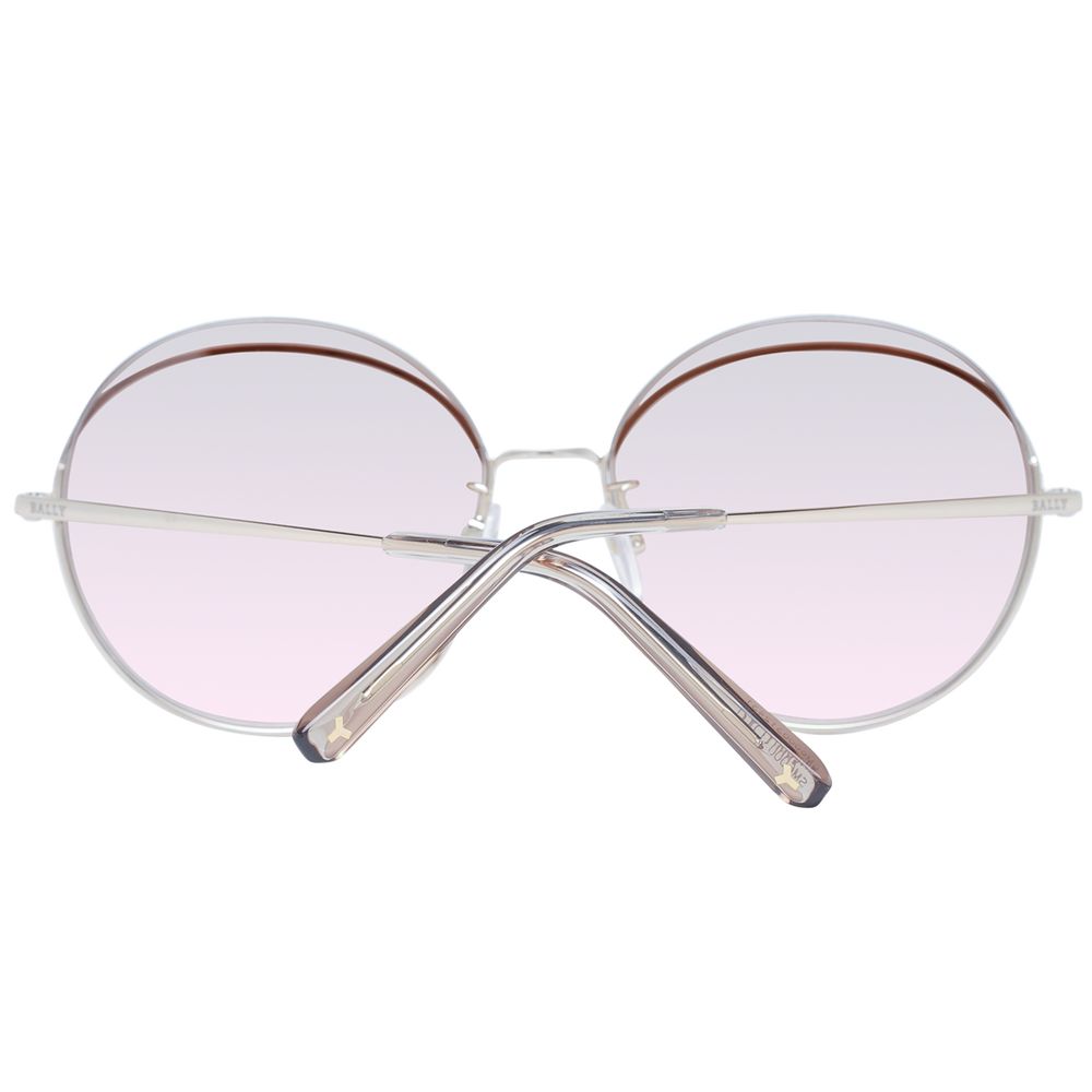 BALLY Rose Gold Metal Sunglasses