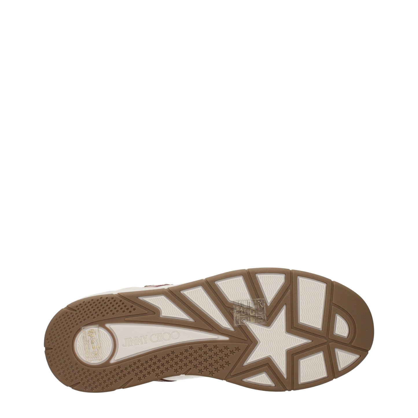 JIMMY CHOO Pink Leather Low Top Sneakers