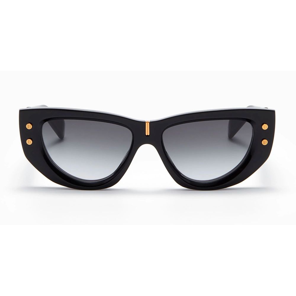 BALMAIN Black Acetate Sunglasses