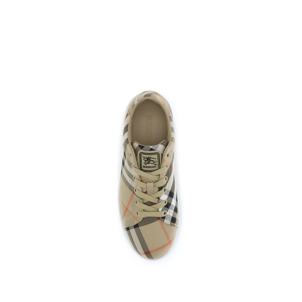 BURBERRY The Check canvas Set Sneakers