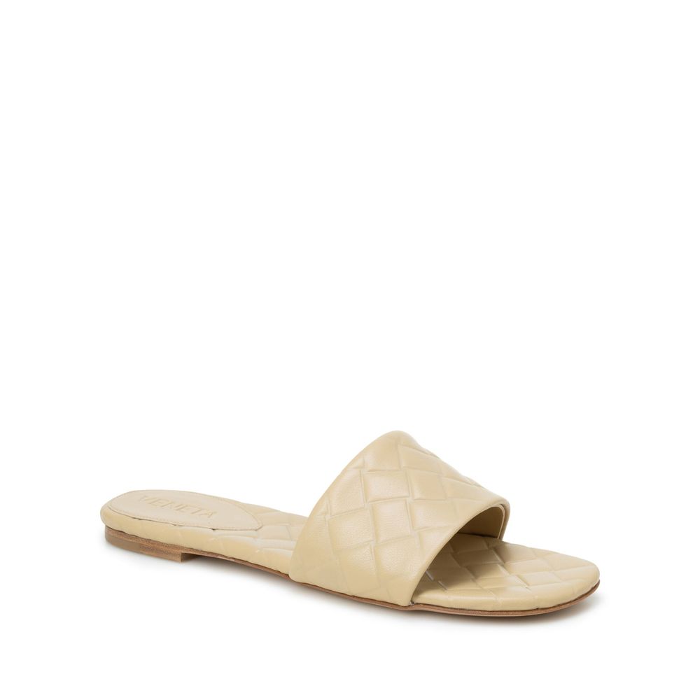 BOTTEGA VENETA Beige Lamb Leather Sandals