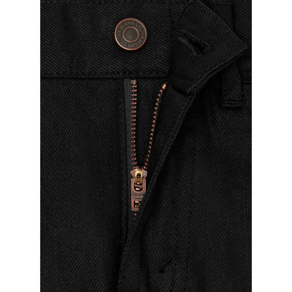 CÉLINE Black Cotton Skinny Jeans