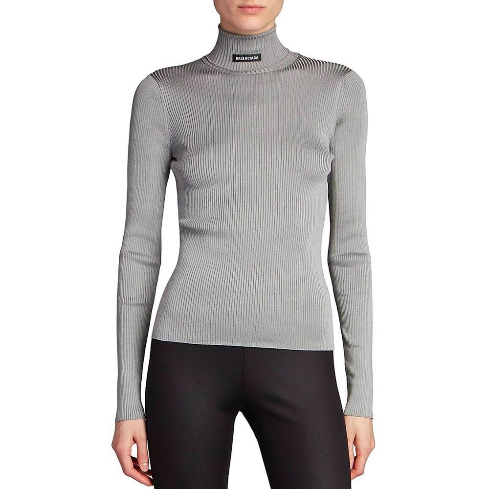 BALENCIAGA Gray Turtleneck