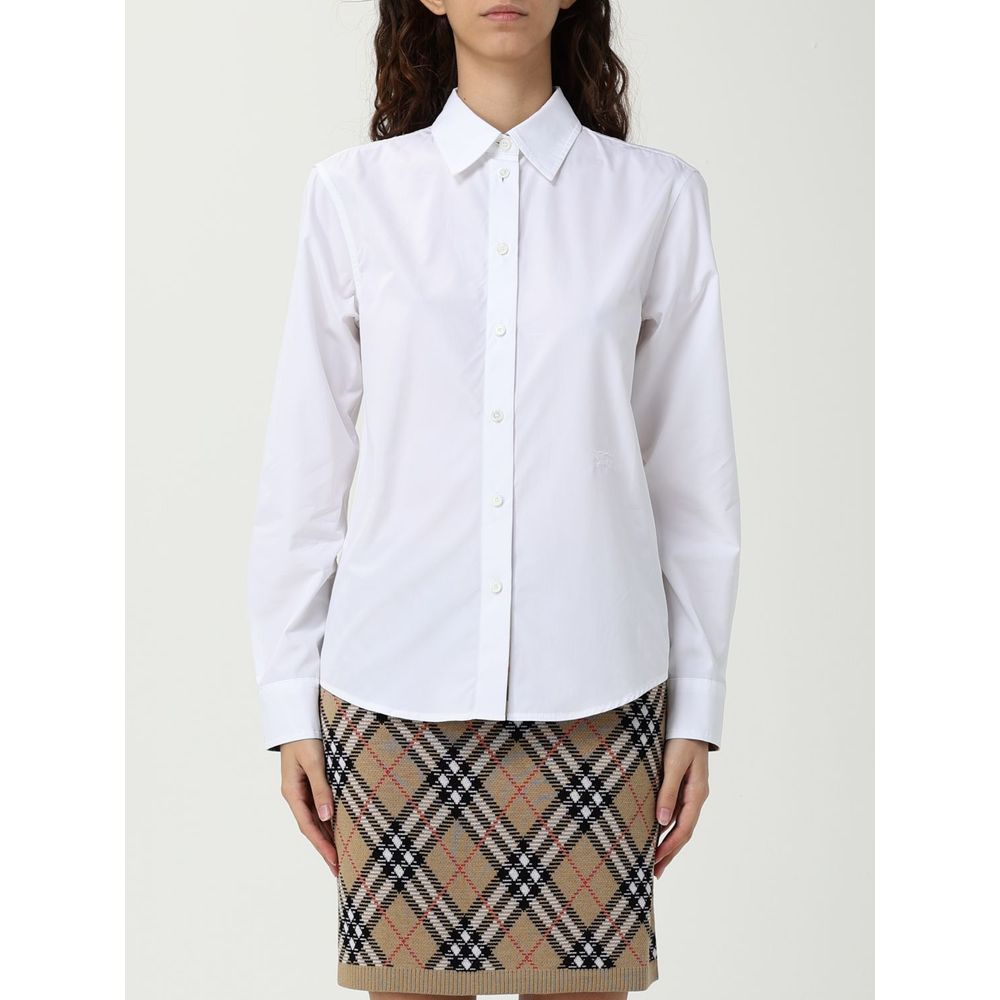 BURBERRY White Cotton poplin Shirt