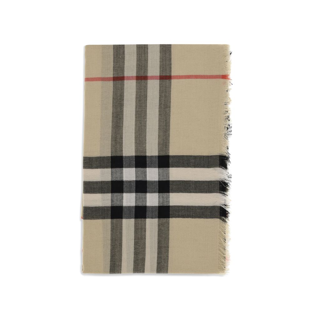 BURBERRY The Check wool scarf