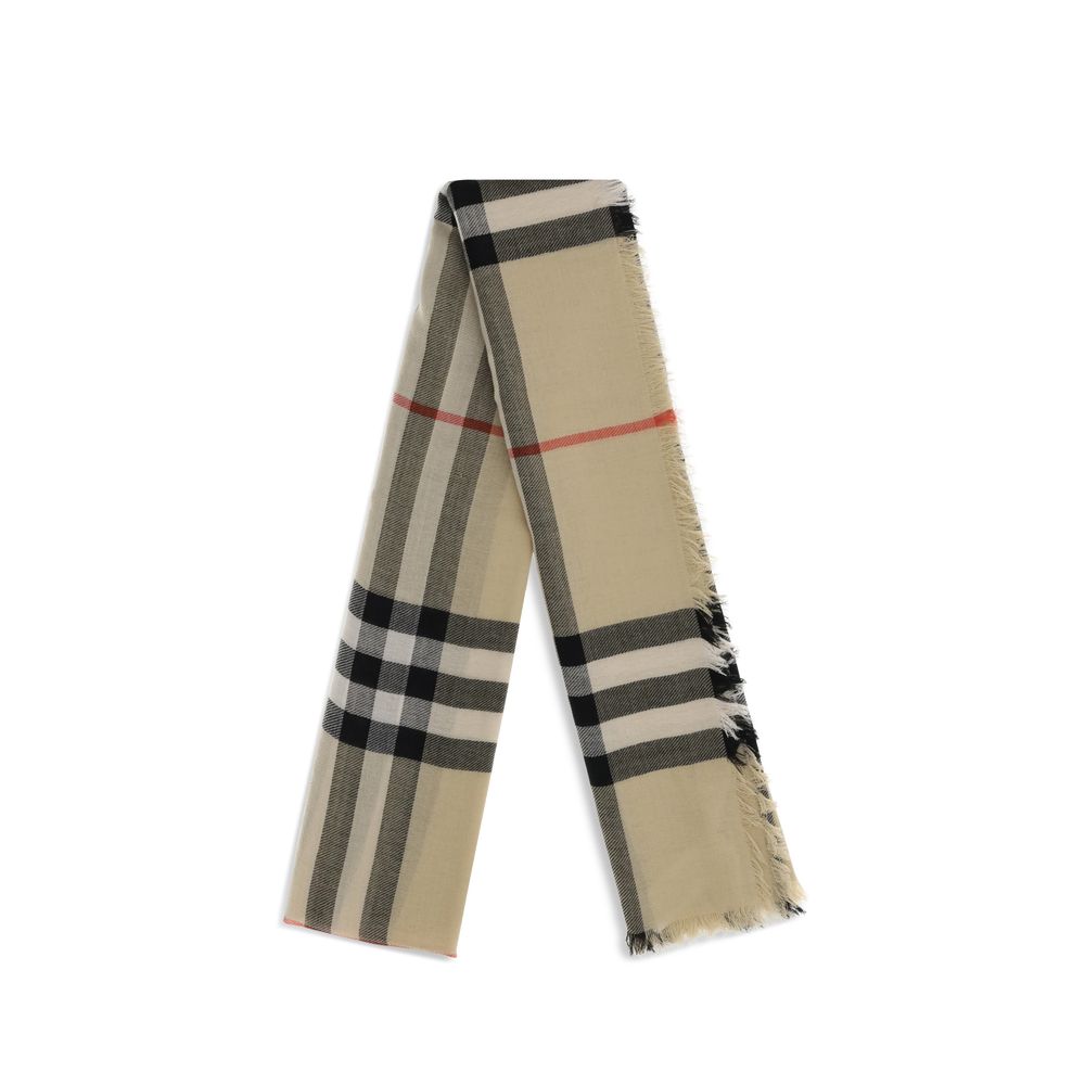 BURBERRY The Check wool scarf