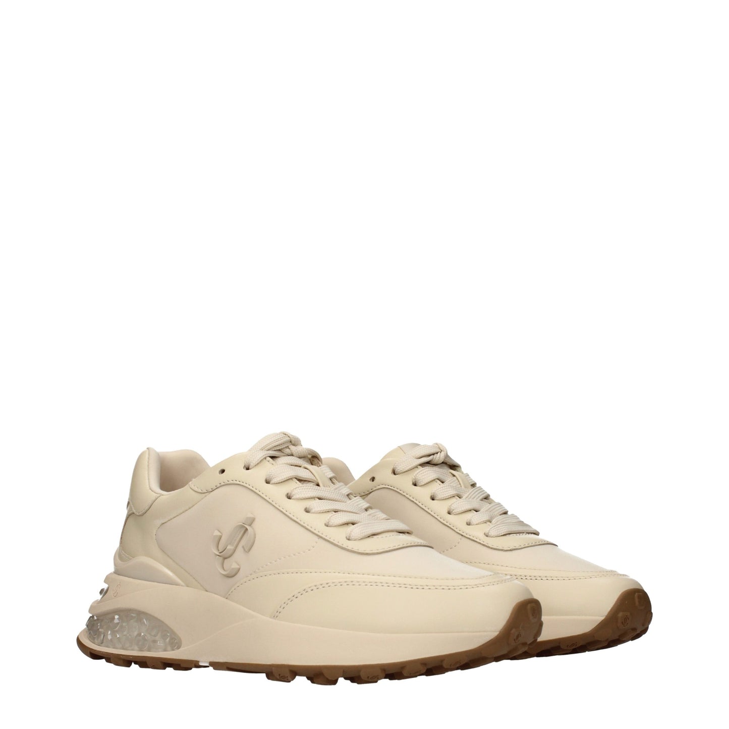 JIMMY CHOO Beige Chunky Sneakers