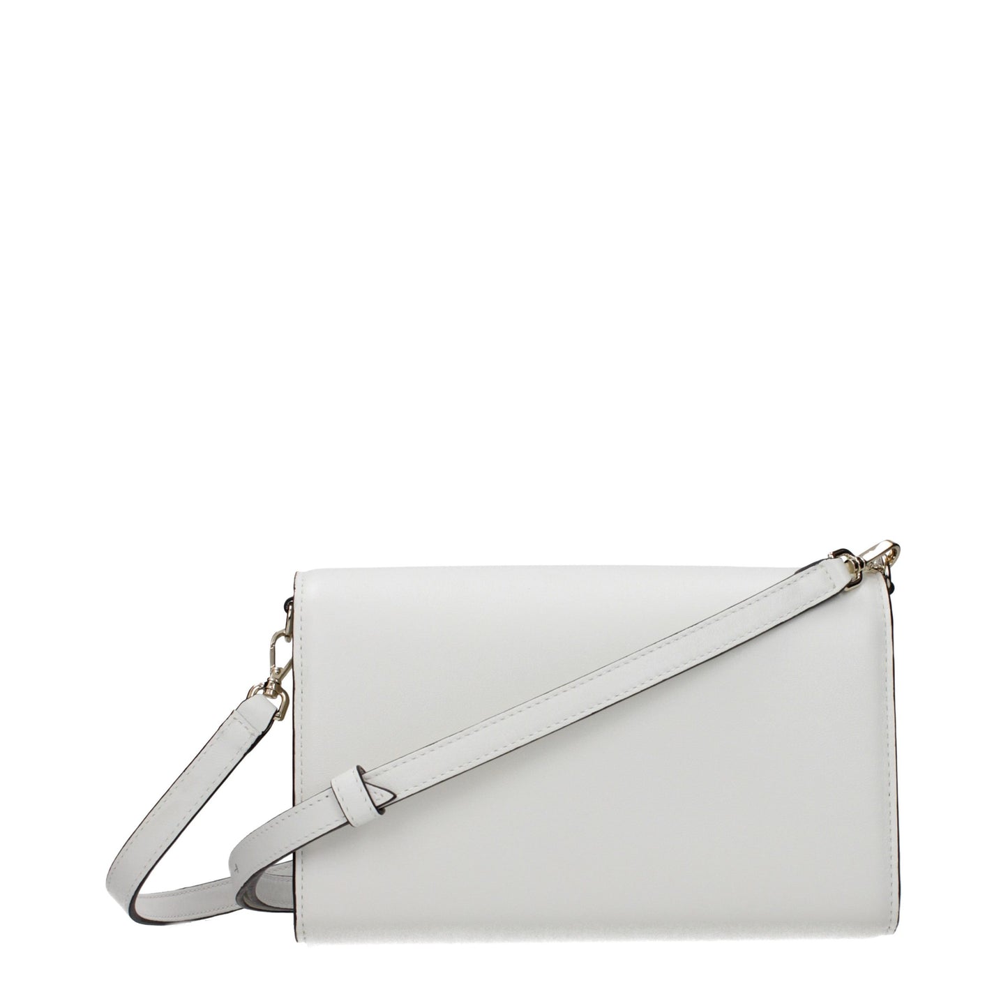 JIMMY CHOO White Leather Clutch Bag