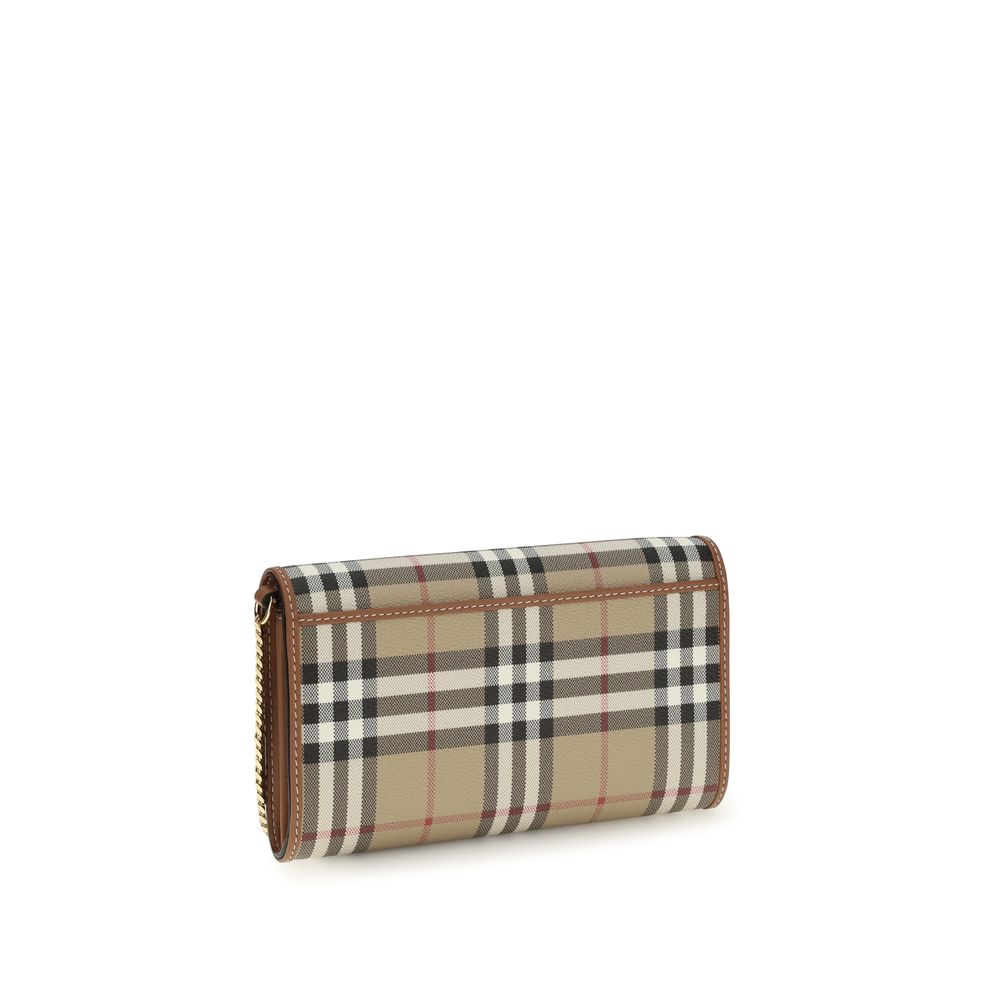 Beige Polyethylene Clutch Bag