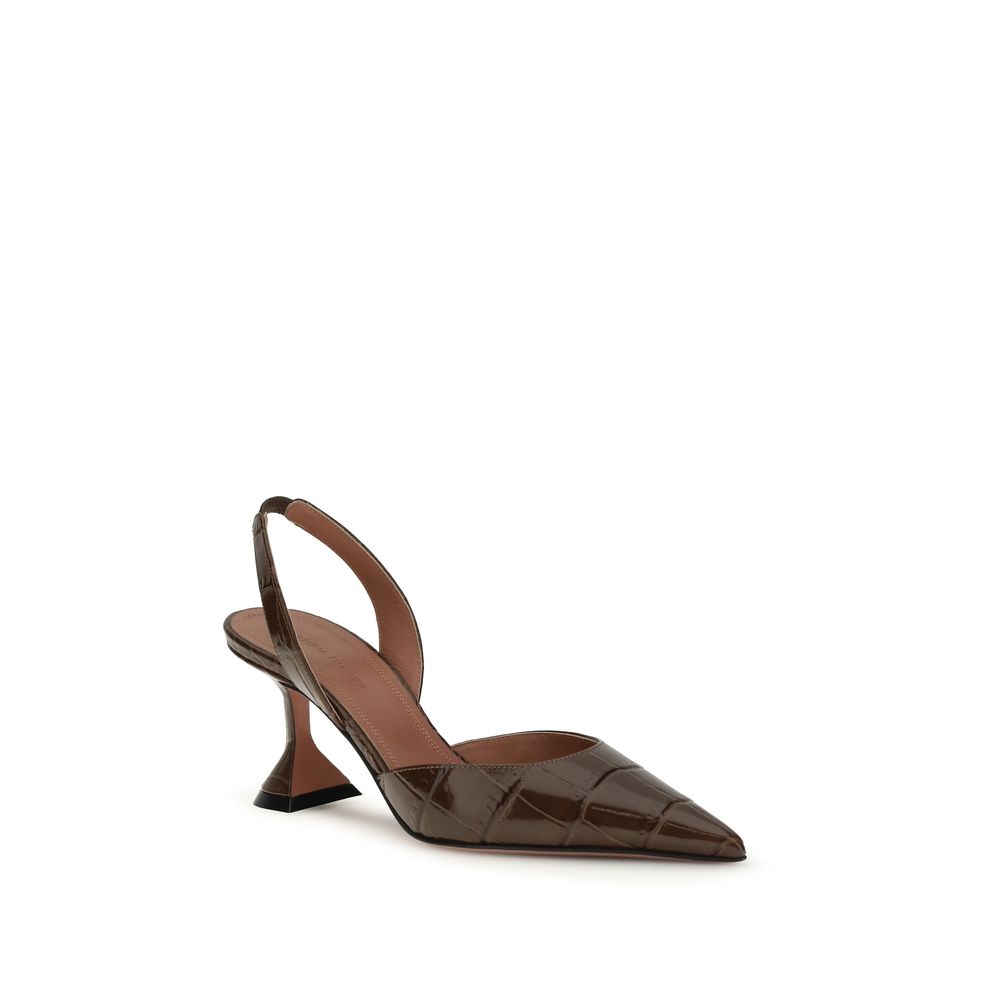 Brown Calf Leather Bos Taurus High Heel Pumps