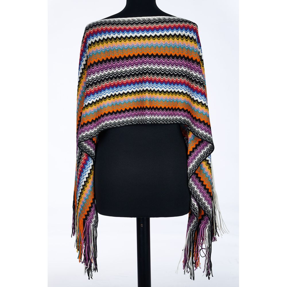 MISSONI Multicolor Wool Women Poncho