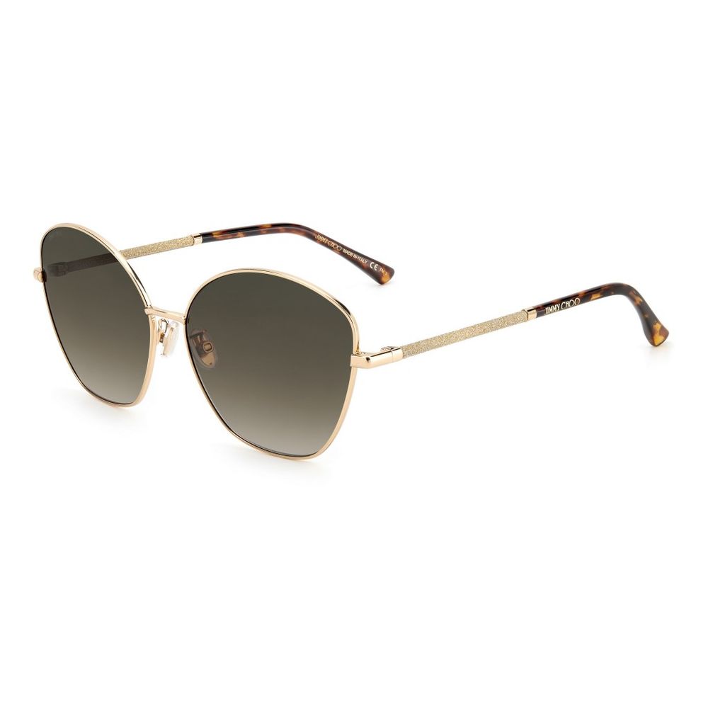 JIMMY CHOO Gold Metal Sunglasses