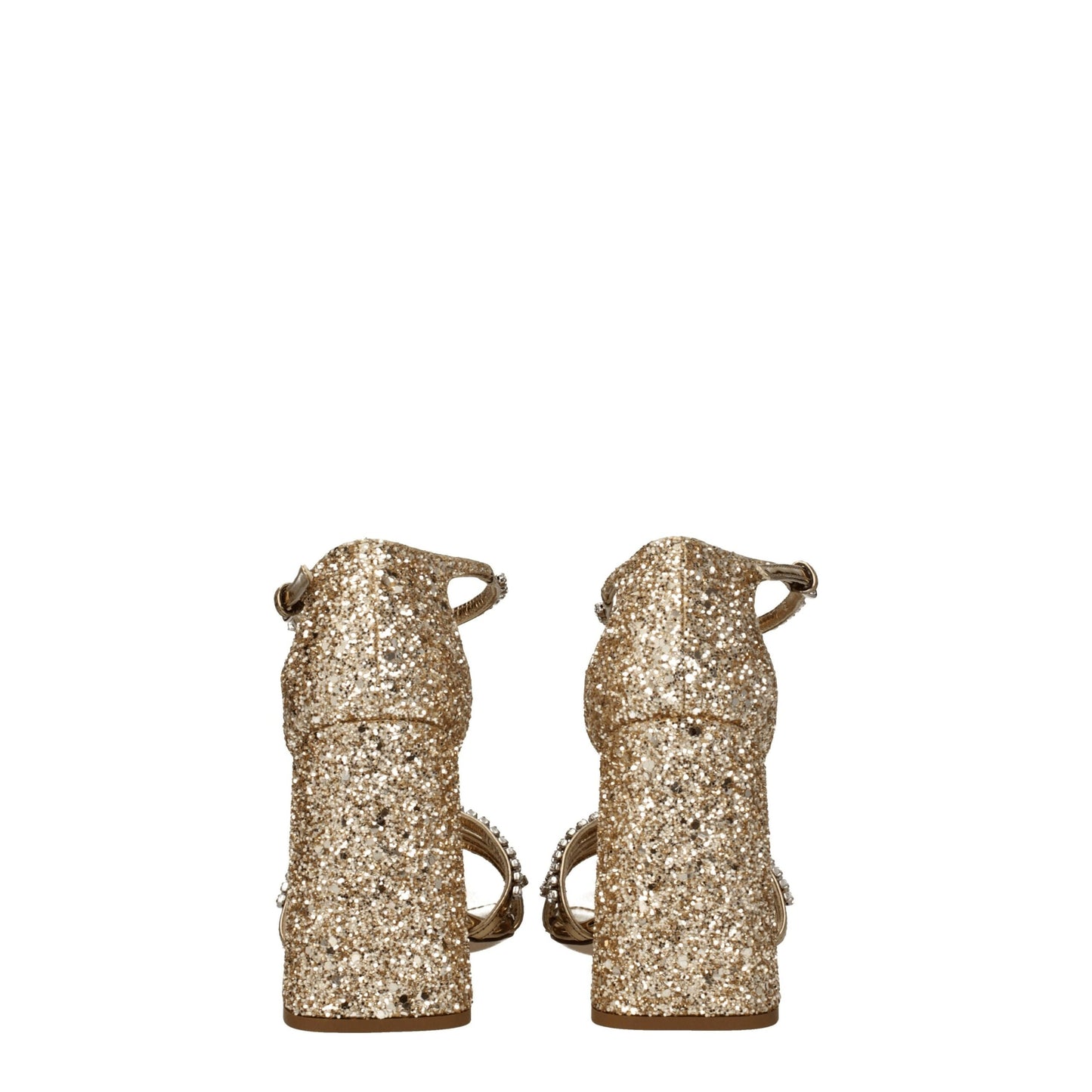 MIU MIU Gold Platform Sandals