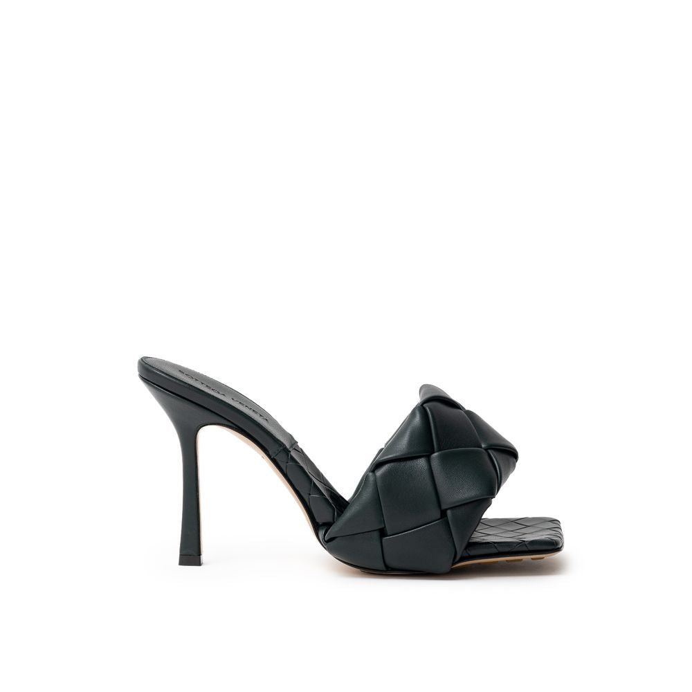 Bottega Veneta Lido Mule Sandal in Dark Green