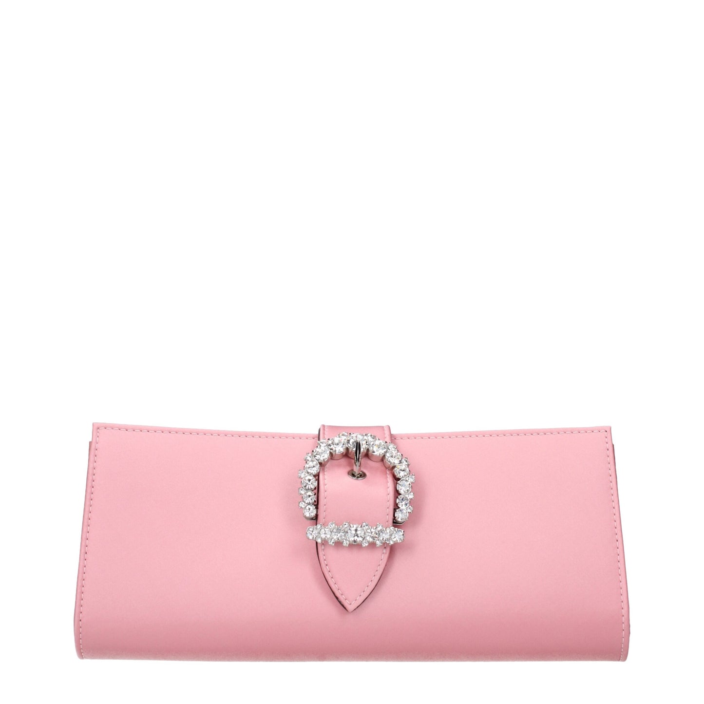 JIMMY CHOO Pink Satin Clutch Bag