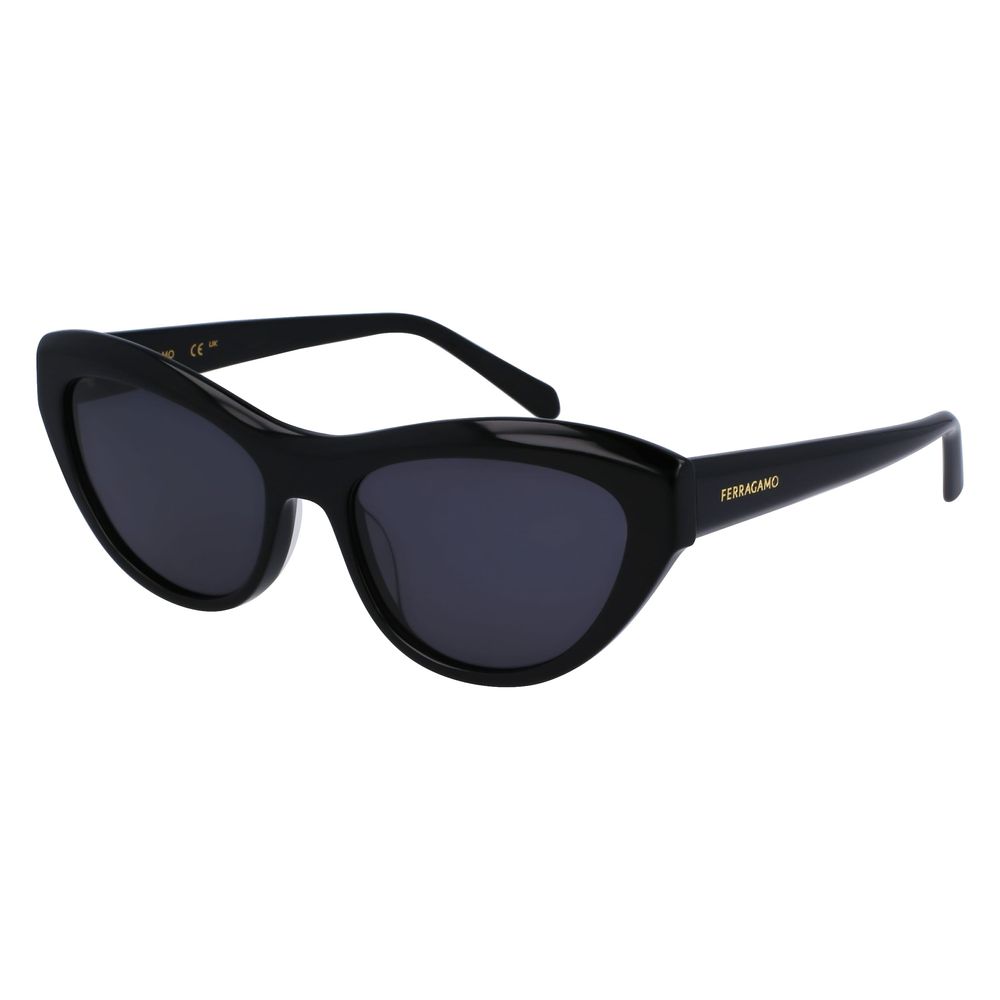 FERRAGAMO  Black Acetate Sunglasses