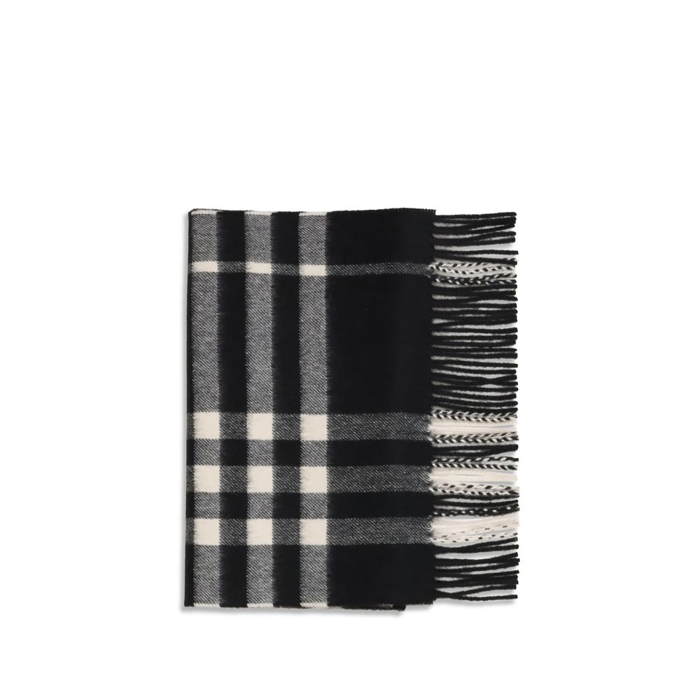 BURBERRY Black Cashmere Scarf