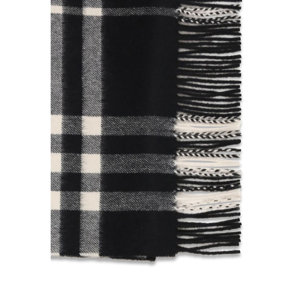 BURBERRY Black Cashmere Scarf